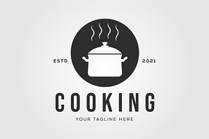 cookware cooking steam pan logo, an Object Graphic by Rizkaarishandy_shop