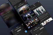 TV SHOWS APP, an App Template by ALEX BENDER UI STORE (Thumbnail 1 of 4)
