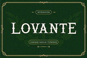 Lovante - Vintage Display Serif, a Serif Font by Almeera Std (Thumbnail 1 of 8)