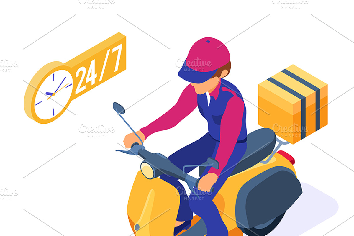 Online Internet Shopping Delivery, a Food Illustration by TAlex (Photo 2 of 6)
