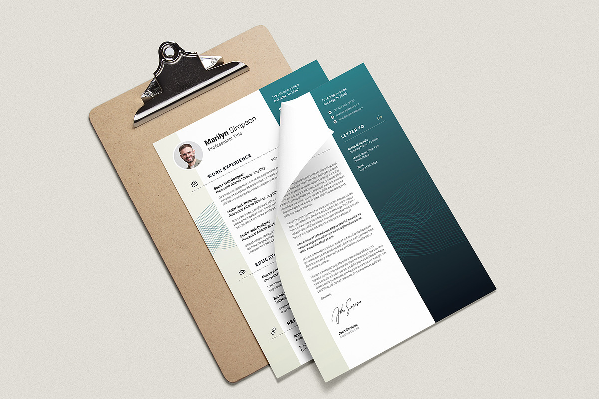 Resume Template Word, a Resume Template by Creativity-Design (Photo 3 of 4)
