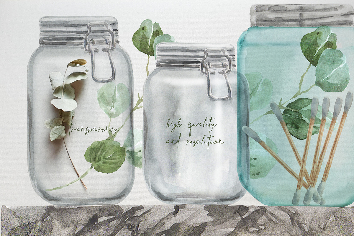 Zero Waste Watercolor Set, an Illustration by Cat In Colour (Photo 7 of 7)