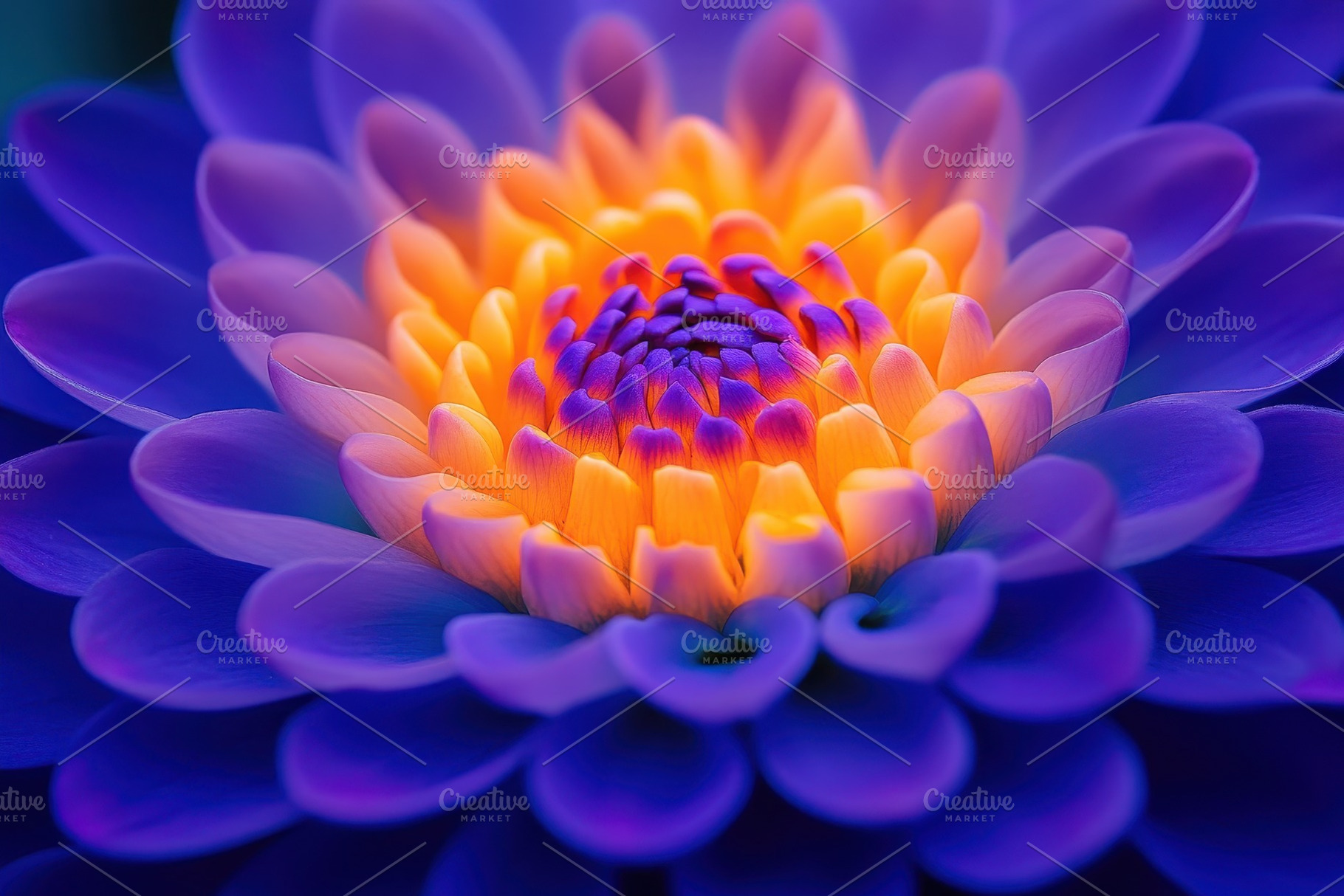 A striking purple flower showcases i, a Photo by Tanuart