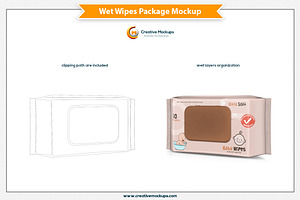 Wet Wipes Package Mockup