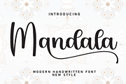Mandala | Script Font, a Handwritten Font by Scratchones (Thumbnail 1 of 9)