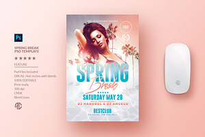 Spring Break Flyer - Psd Template