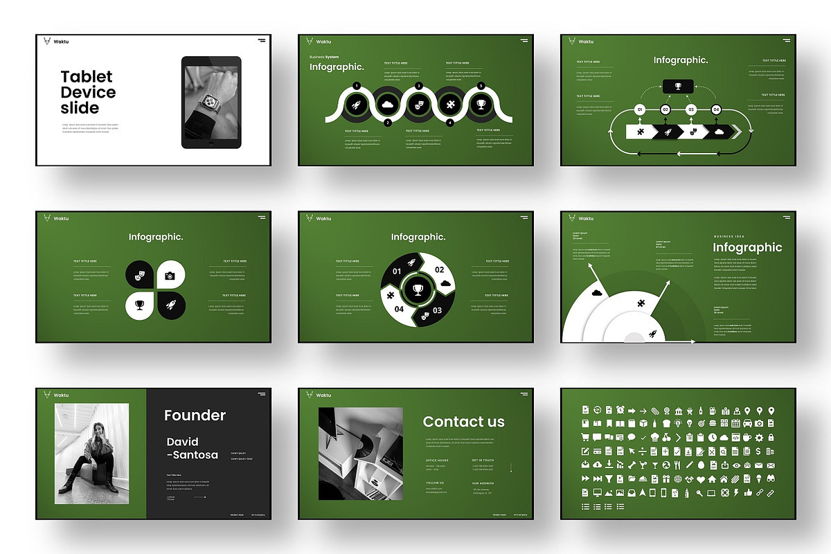 Waktu – Business PowerPoint Template, a Presentation Template by Dens Creative Studio (Photo 5 of 6)