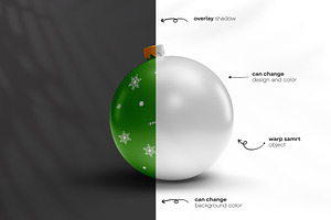 Christmas Ball Mockup