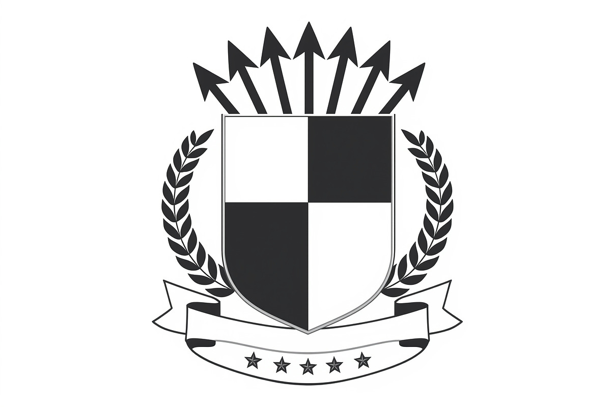 Shield Silhouette Vector Set, an Illustration by balal (Photo 4 of 9)