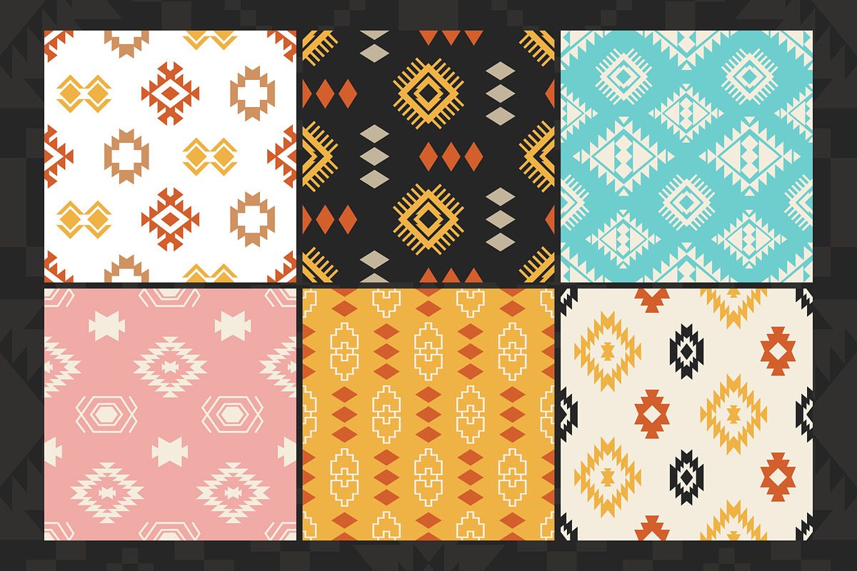 30 Aztec Southwestern Patterns Pack, a Pattern Graphic by Katrinelly (Photo 7 of 15)