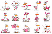 Whimsical Easter Goose Clipart, an Illustration by OK Design (Thumbnail 3 of 6)