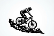 Mountain Biker Silhouette, a Person Illustration by Amazin_art (Thumbnail 6 of 27)