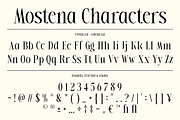 Mostena - Modern Elegant Serif, a Serif Font by roomspace creative lab (Thumbnail 10 of 12)