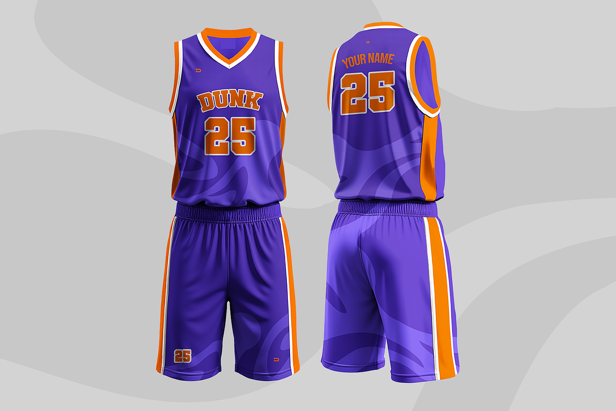 Dunk-Basketball Jersey+Shorts Mockup, a Shirt Mockup by Mocktopia (Photo 2 of 10)