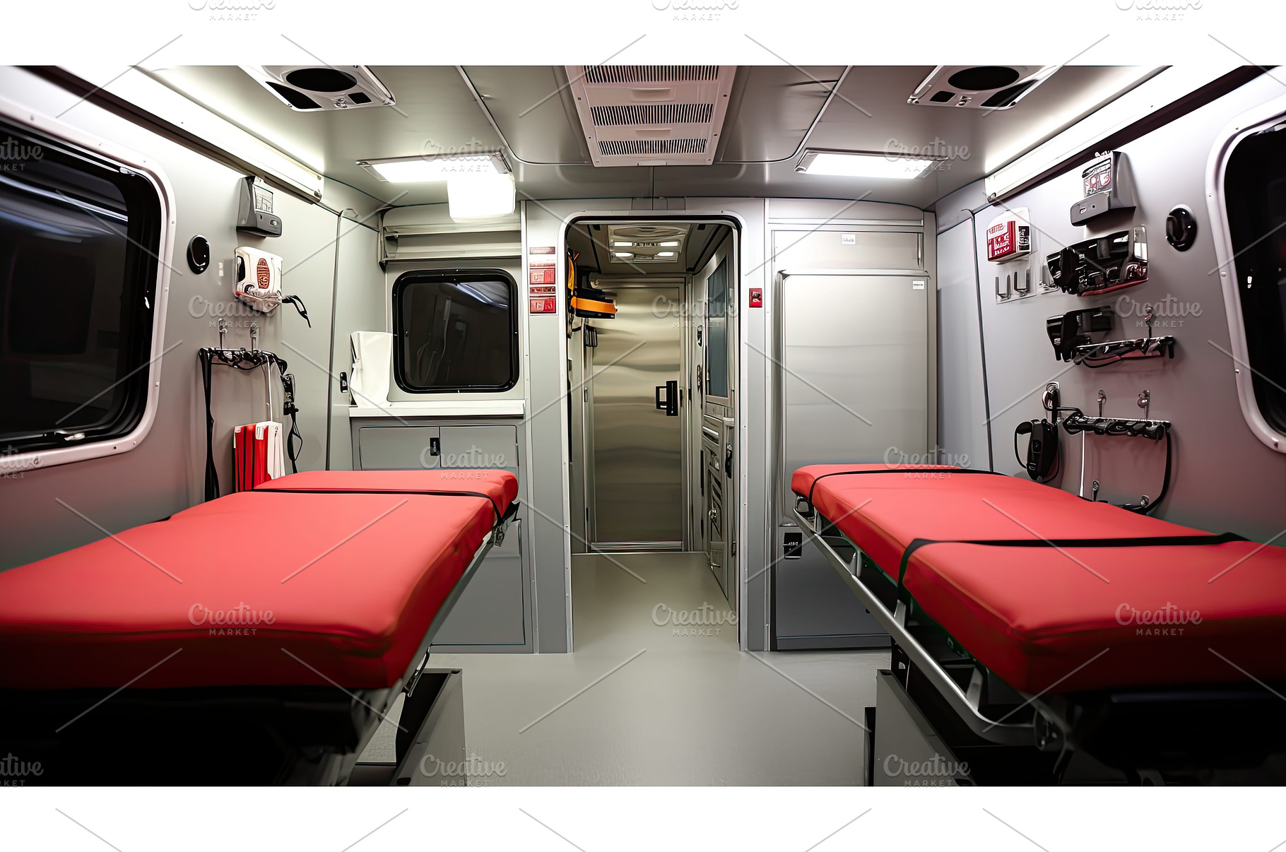 equipment ambulance interior ai, a Background Photo by pikepicture