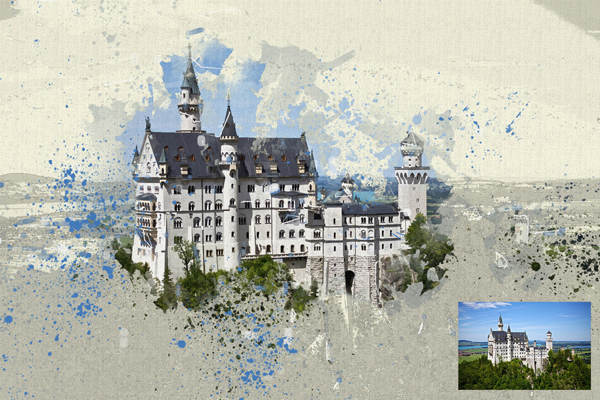 Watercolor Artistic Reveal Effect, an Action Add-On by MockupSpace (Photo 10 of 12)