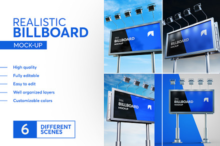 Realistic Billboard Mock-up