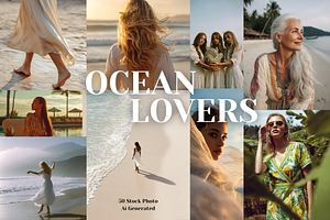 50 Ocean Lovers Stock Images PNG, a Beauty & Fashion Photo by MarkoPresets
