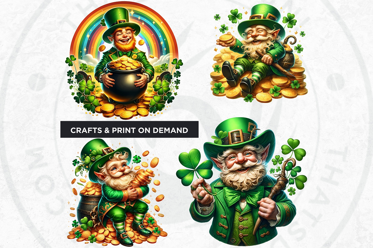 St Patrick's Day Clipart Set, a Seasonal Illustration by ThatsDesignArt (Photo 8 of 10)