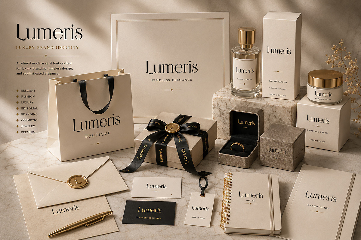 Lumeris – Luxury Modern Serif Font, a Serif Font by Wow Magic (Photo 5 of 6)