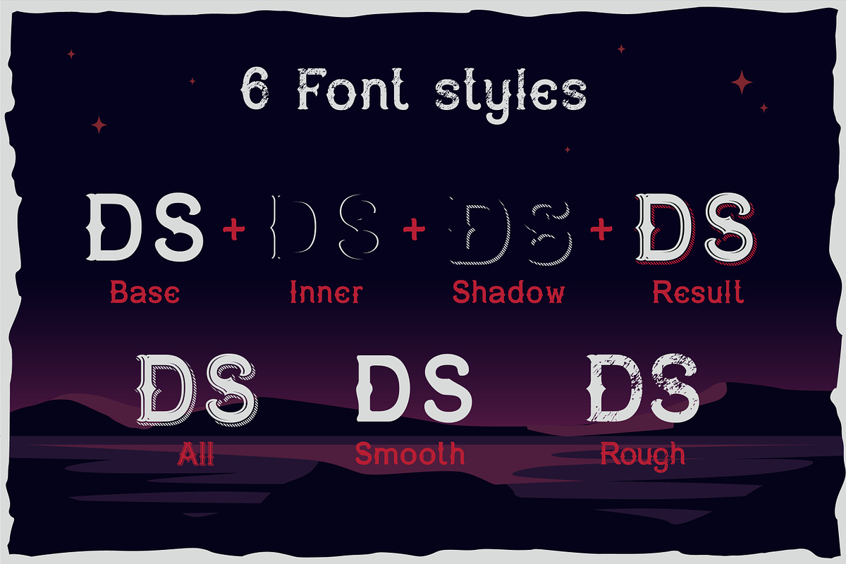 Dark surfer - vintage label font, a Font by Fractal fonts & graphics (Photo 2 of 8)