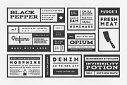 34 Vintage Labels, a Font by Tugcu Design Co. (Thumbnail 4 of 5)