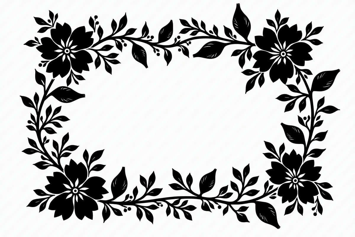 Floral Laser Cut Frame Bundle, an Illustration by Designs_River (Photo 2 of 9)