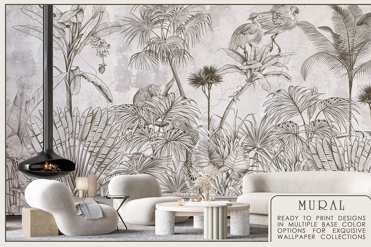 Tropical mural, a Wallpaper Graphic by Natalia0307 (Photo 6 of 15)