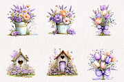 Spring Flowers Sublimation Clipart, an Illustration by CreationArt (Thumbnail 5 of 7)