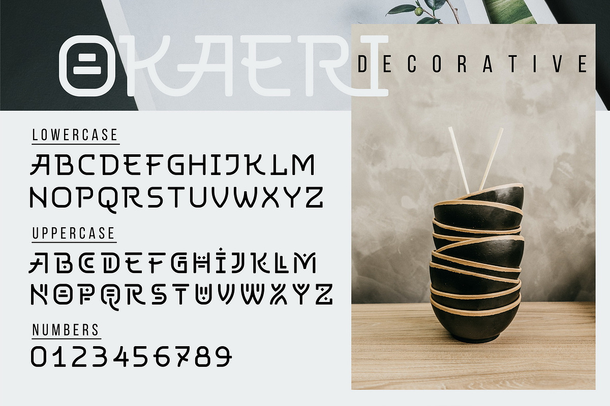 Okaeri - Japan Inspired Display Font preview 3