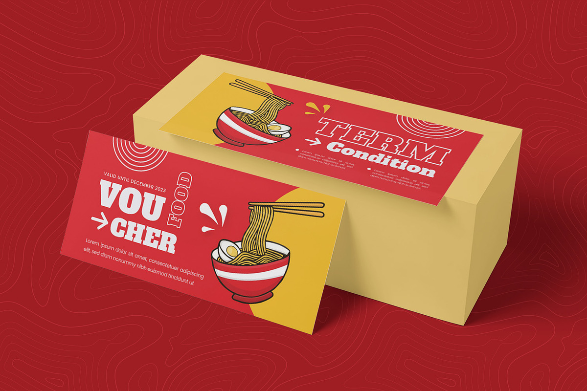 Food Noodies Gift Voucher, a Print Template by Esensifiksi.studio (Photo 2 of 2)
