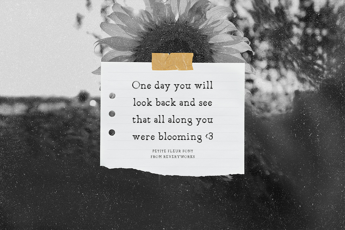 Petite Fleur Font: SVG, Regular, a Serif Font by ReveryWorks (Photo 7 of 10)
