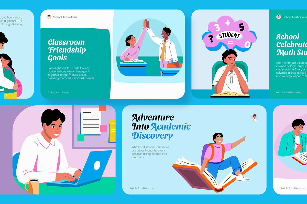 Back To School Illustration Art Pack, an Education Illustration by Brickclay (Photo 3 of 10)