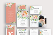 Pastel watercolor floral invitation, an Invitation Template by Inkpower (Thumbnail 1 of 7)