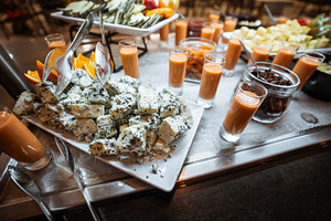 Blue cheese and smoothie buffet, a Food & Drink Photo by SkyNext
