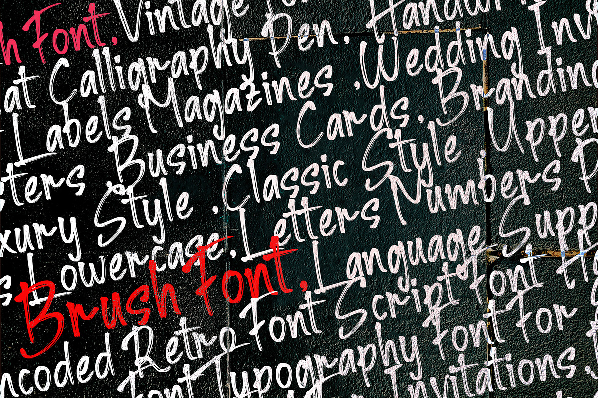 Bighs streak, a Handwritten Font by Sulthan Studio (Photo 4 of 6)