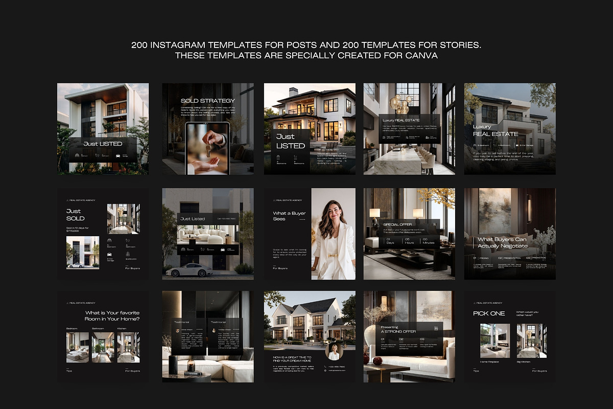 Real Estate Instagram Templates I preview 4