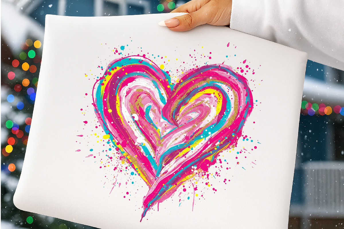 Colorful Brushstroke Valentines Png, an Illustration by SinaCreation (Photo 10 of 11)