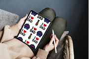 I Love Dad: Father's Day Patterns, a Pattern Graphic by Elatedowl (Thumbnail 9 of 11)