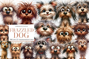 Frazzled Dog Clip Art, an Illustration by Designworld
