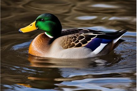 Duck park lake. Generate Ai, an Animal Photo by Ylivdesign