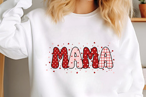 Valentine Day Mama Png, a Texture Illustration by designcity5
