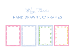 Wavy Border Hand Drawn Frames