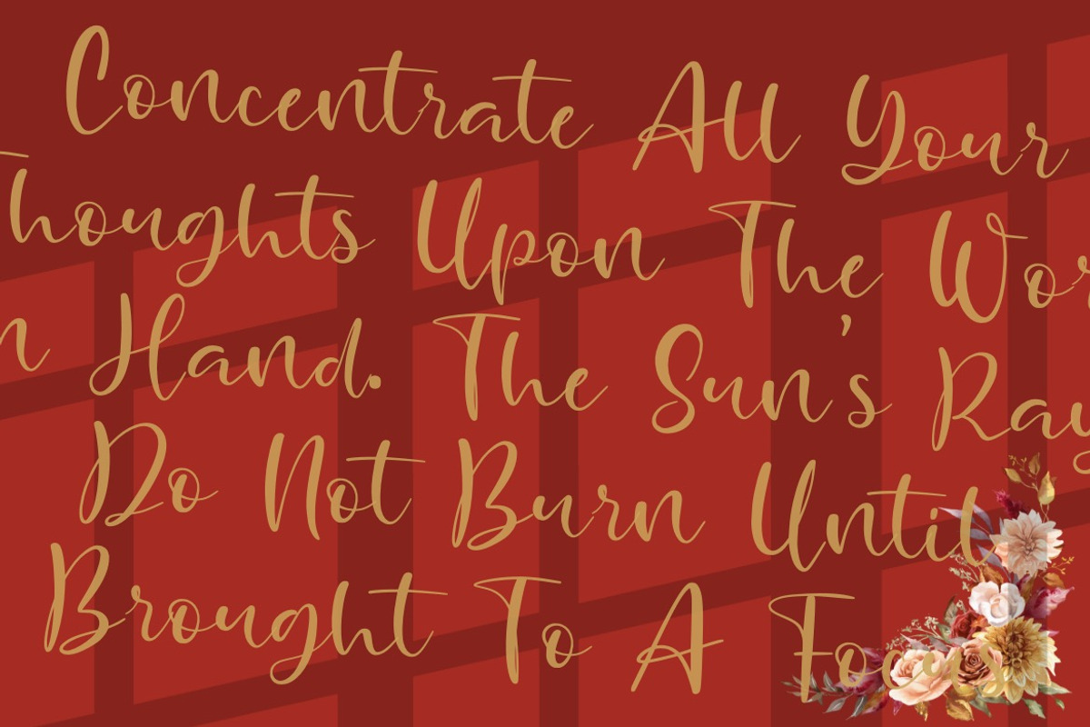 Pavethiq - Fancy Script Font, a Script Font by Dhabee (Photo 13 of 15)