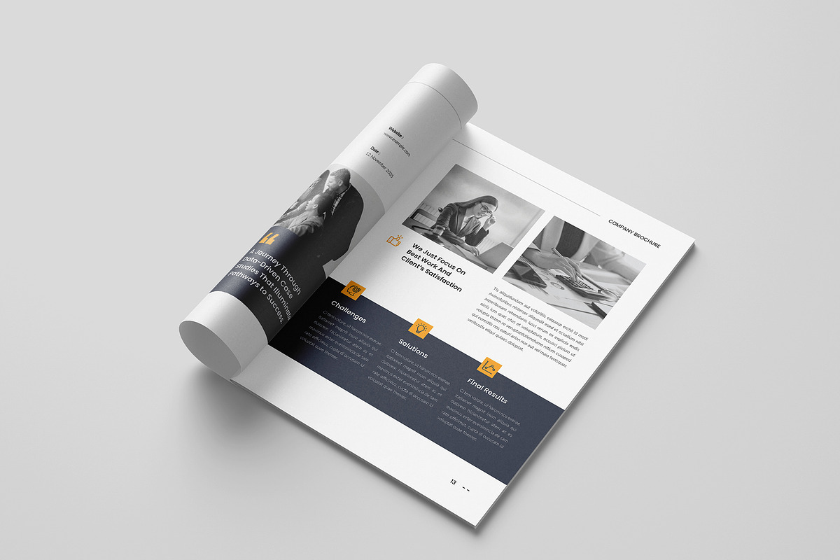 Company Profile Brochure Template, a Brochure Template by Spark_Creative (Photo 9 of 16)