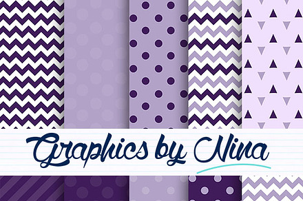 Violet and Purple digital papers