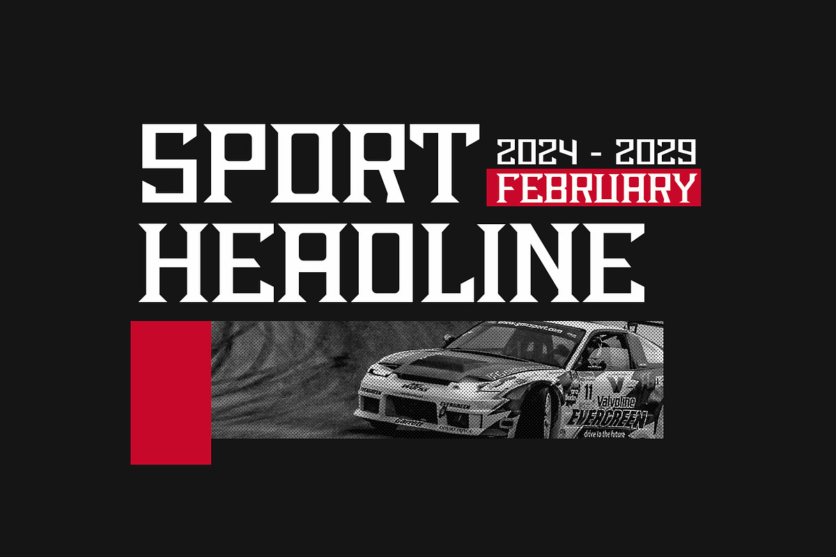 Expanded Pro - Sport Display Font, a Sans Serif Font by Kincrev Studio (Photo 4 of 5)