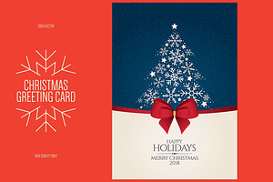 Christmas and New Year greeting card, a Card Template by Restaurant Menu & Logos