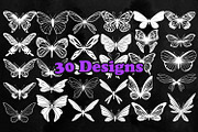 30 Butterfly Photoshop Brushes, PNG, a Brush Add-On by ArtistMef (Thumbnail 3 of 4)