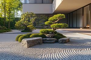Modern minimalistic house with, an Architecture Photo by MistyDay